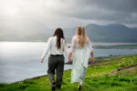 Couple portrait Brandon point Dingle